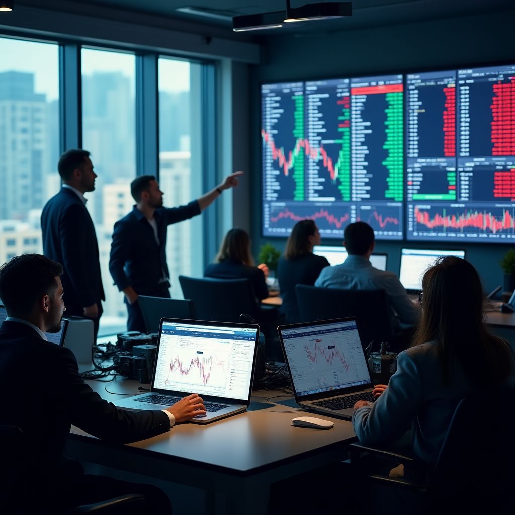 Equipo de profesionales financieros