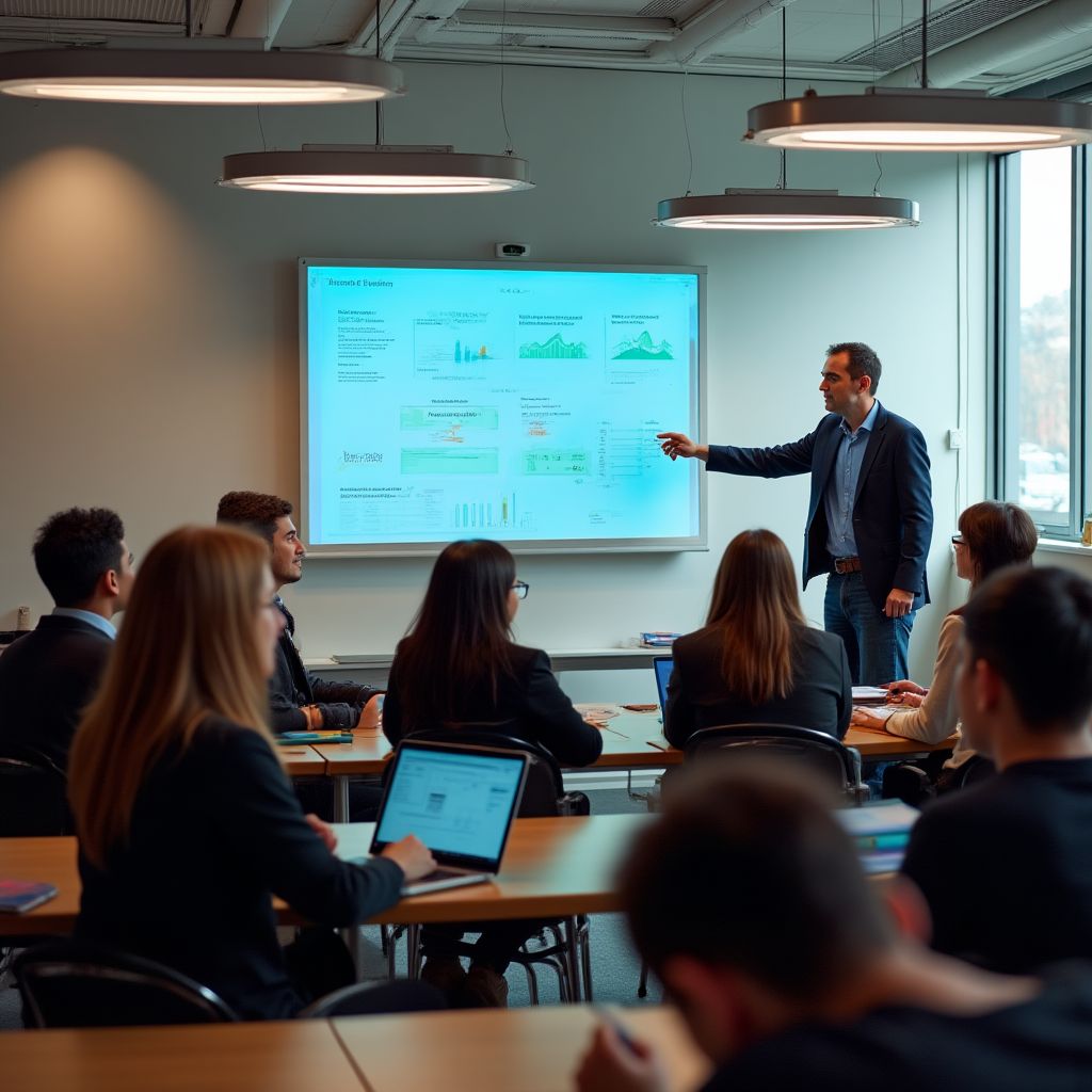 Personas aprendiendo sobre inversiones